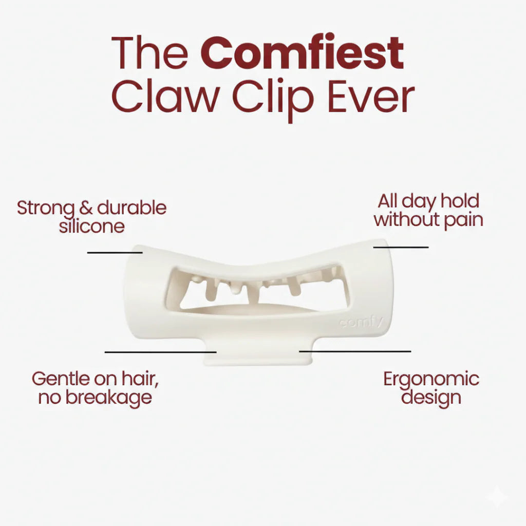 CloudGrip™ Soft Flexible Silicone Hair Claw Clip