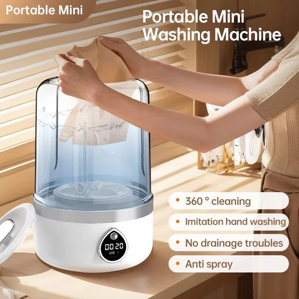 CleanMate Go™ Mini Wireless Portable Washing Machine