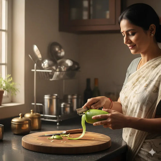 SharpPeel™ – Stainless Peeler | High-Grade Durability | Clean, Precision Peeling + Bottle Opener