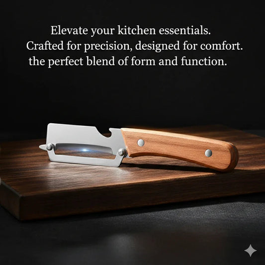 SharpPeel™ – Stainless Peeler | High-Grade Durability | Clean, Precision Peeling + Bottle Opener